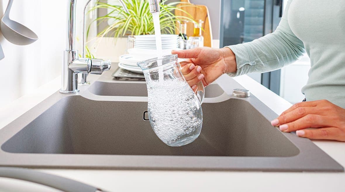pitcher of water